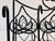 Metal Vintage Black Iron Magazine Rack For Sale - Image 7 of 8