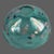 Lenox Vintage Lenox Hand Blown Art Glass Teal Retro Fleck Splatter Bowl For Sale - Image 4 of 7