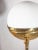 Large Brass & Opaline Glass Globe Floor Lamp, Germany, 1970s For Sale - Image 9 of 10