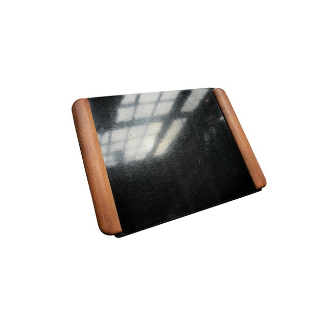 1940s Campaign-Style Collapsible Walnut End Tables - A Pair For Sale - Image 11 of 18