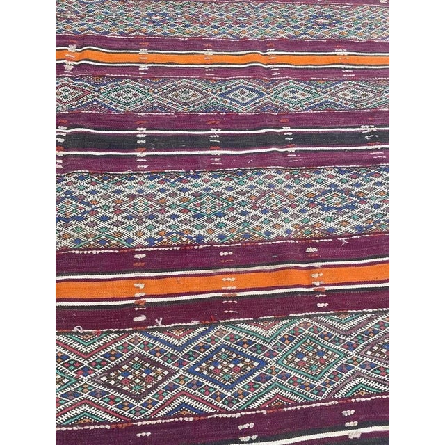 Textile Antique Long Moroccan Kilim For Sale - Image 7 of 18