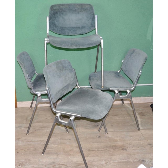 Mid-Century Modern Chairs by Giancarlo Piretti for Castelli, 1970s, Set of 4 For Sale - Image 3 of 15