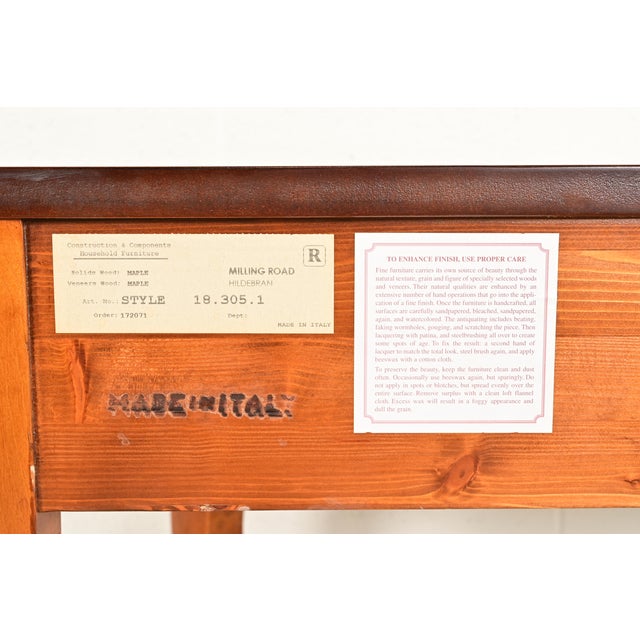 Baker Furniture Italian Provincial Louis XV Carved Maple Console or Entry Table For Sale - Image 12 of 13