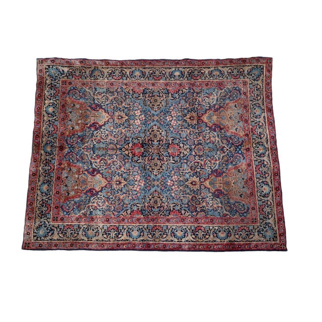 Hand-Knotted Rug from OCM, Turkey, 1920s For Sale - Image 13 of 13