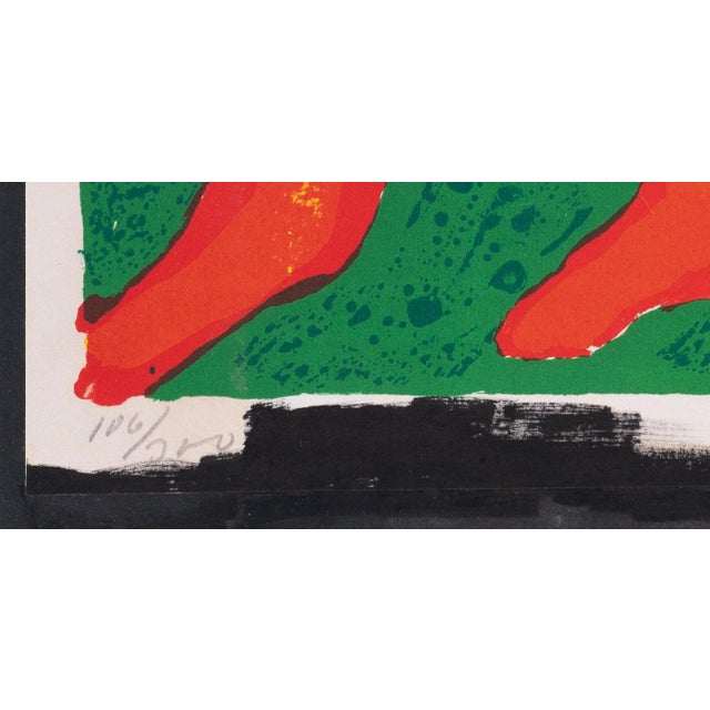 Modern Bengt Lindstrom, Abstract Figure, Original Signed Lithograph For Sale - Image 3 of 6