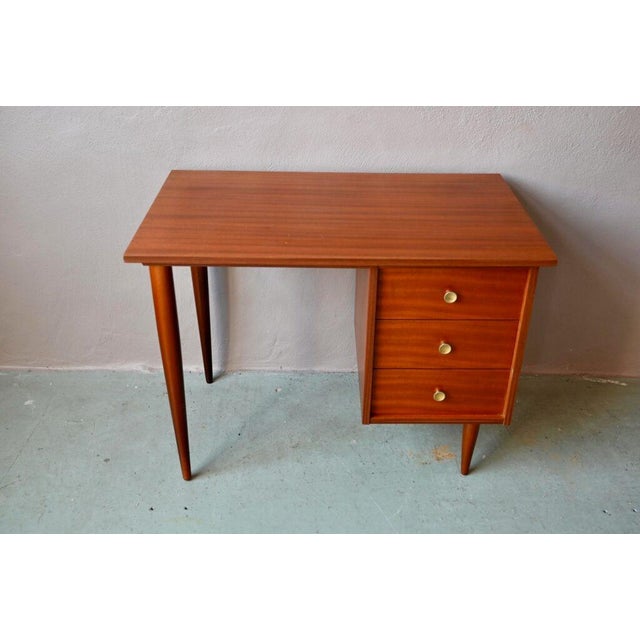 Antique Scandinavian Wooden Desk with Drawers For Sale - Image 12 of 17