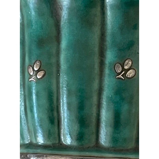 Famous Gustavsberg Atgenta 950 ceramic small -3” by 3” vase. Signed at bottom. Sweden made.