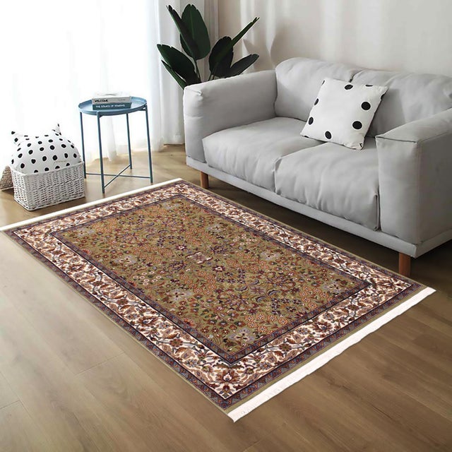 Decorate your home with this ravishing rug hand-knotted and designed with great attention to detail by skilled artisans in...