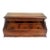 English 19th C Mahogany & Reverse Painted Glass 3 Jar Desk Inkwell For Sale