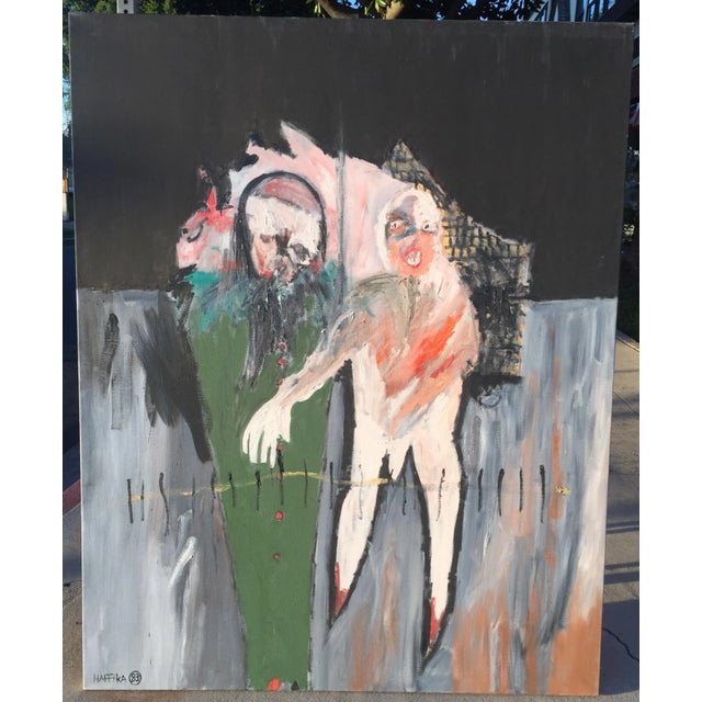 This wonderful painting is a genuine original oil on canvas by listed artist Michael Hafftka b.1954 -. It is a fine museum...