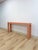 Vintage Salmon Laminate Narrow Console Sofa Table Postmodern Retro Slim For Sale - Image 10 of 12