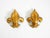 Hollywood Regency Fleur-De-Lis Wall Lamps in Gold-Plated Metal by Hans Kögl, 1970s, Set of 2 For Sale - Image 3 of 18