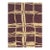 6x8 Purple Flat Weave Wool Wavy Gridwork Geometric Modern Carpet Rug For Sale