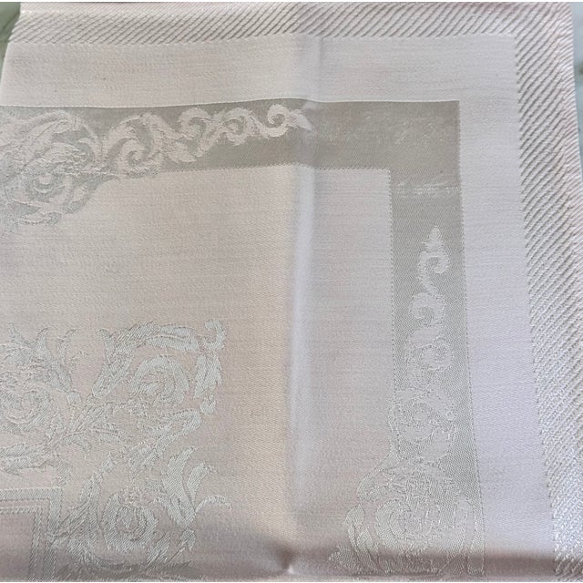 Vintage Fine Damask Pink Napkins - Set of 8 For Sale - Image 11 of 15