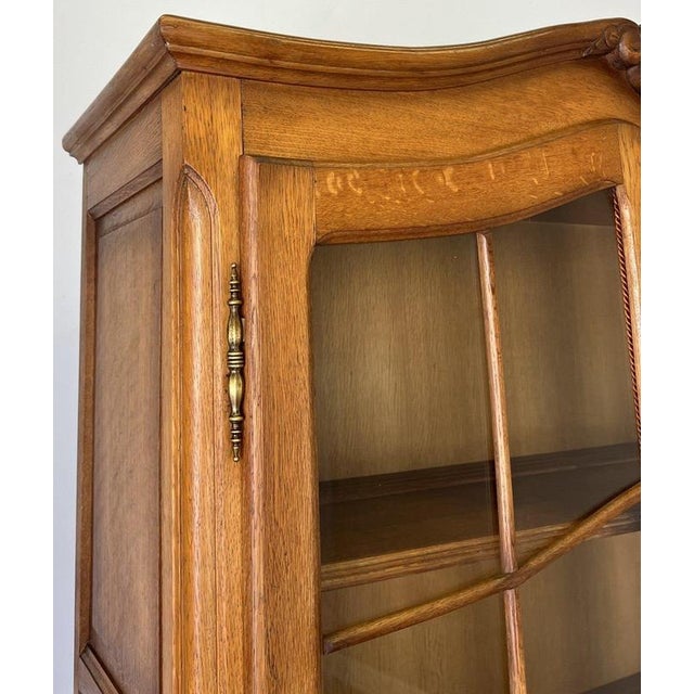 Vintage French Display Cabinet in Oak For Sale - Image 5 of 18