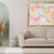 Abstract Painting Pink #2 on Stretched Canvas For Sale - Image 4 of 15