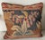French Country Antique 19th Century French Aubusson Floral Botanical Tapestry Pillow For Sale - Image 3 of 8