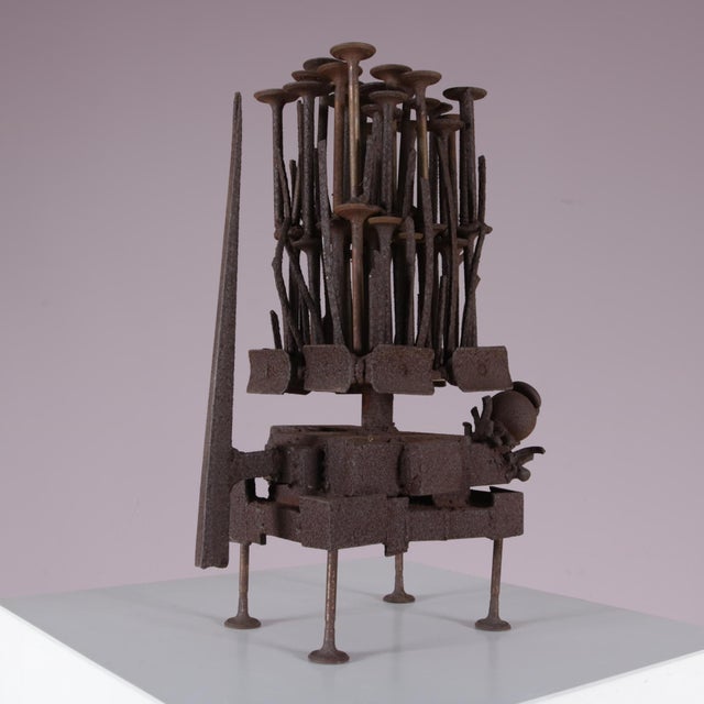Frans De Boer, Lichtveld Brutalist Artwork, 1970s, Steel For Sale - Image 10 of 15