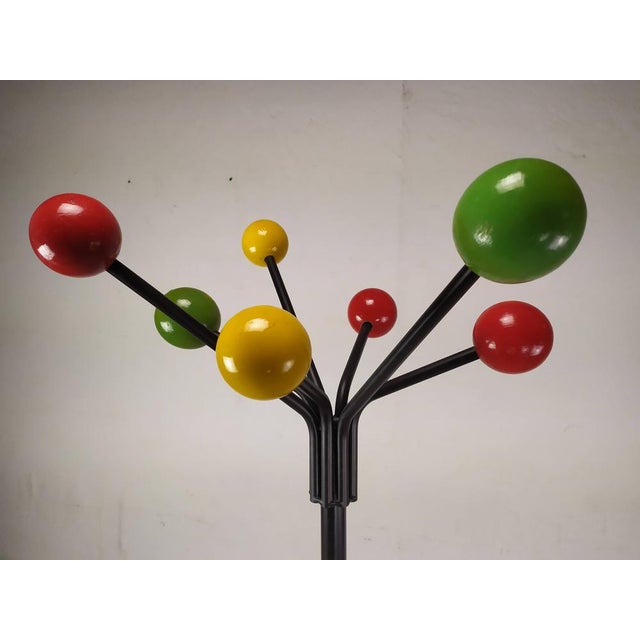 Black Vintage Coat Rack, 1960s For Sale - Image 8 of 15