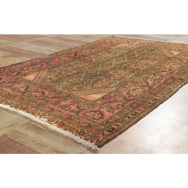 Vintage Persian Hamadan Rug, 03'10 X 06'04 For Sale In Dallas - Image 6 of 9