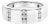 Men's .925 Sterling Silver 1/2 Cttw Diamond Triple Three Stone Row Band Ring (H-I Color, I1-I2 Clarity) - Ring - Size 10 For Sale