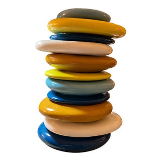 Kare Design “Pebbles Colore” Sculptural Ceramic Vase – Multicolour For Sale