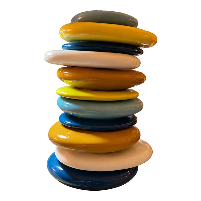 Kare Design “Pebbles Colore” Sculptural Ceramic Vase – Multicolour For Sale