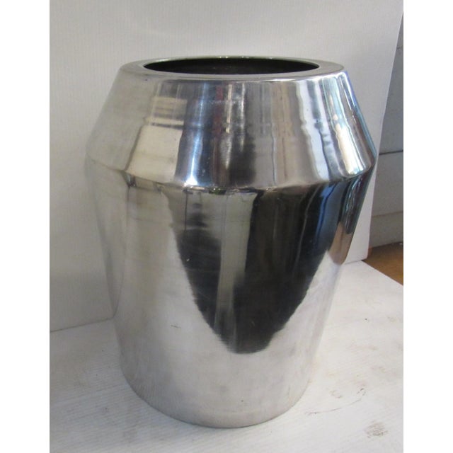 Industrial Industrial Metal Vase For Sale - Image 3 of 8