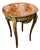 Elegant French Louis XV Accent Table With Intricate Marquetry & Bronze Ormolu For Sale