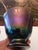 Glass Vintage Tiffany Style Iridescent Magenta Bowl Signed For Sale - Image 7 of 11