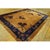 Antique Art Deco Room Size Wool Blue and Yellow Rug, Country of Origin: China, Circa Date: 1920s. This exceptional piece...