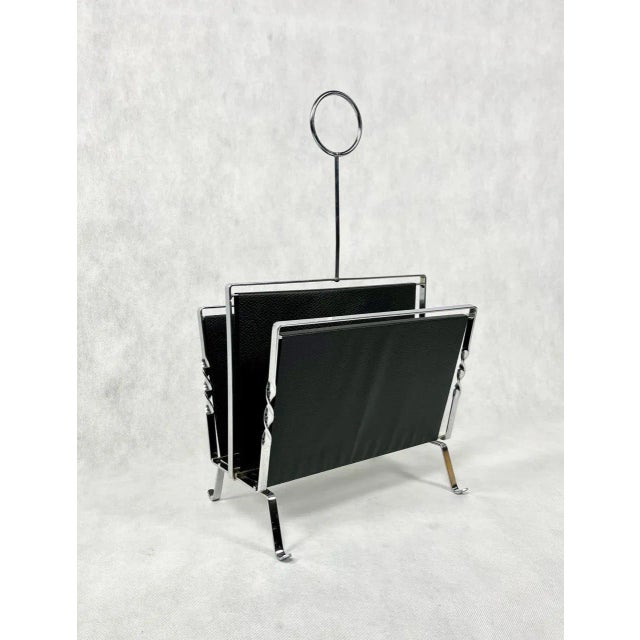 Vintage Vinyl Magazine Rack, 1970s For Sale - Image 6 of 9