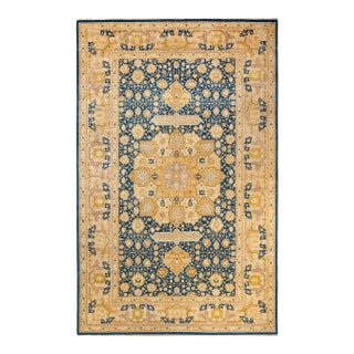 Mogul, One-of-a-Kind Hand-Knotted Area Rug - Blue, 9' 3" x 15' 0" For Sale