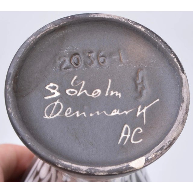 1950s Mid-Century Danish Ceramic Vase by Svend Aage Holm Sørensen, 1950s For Sale - Image 5 of 6
