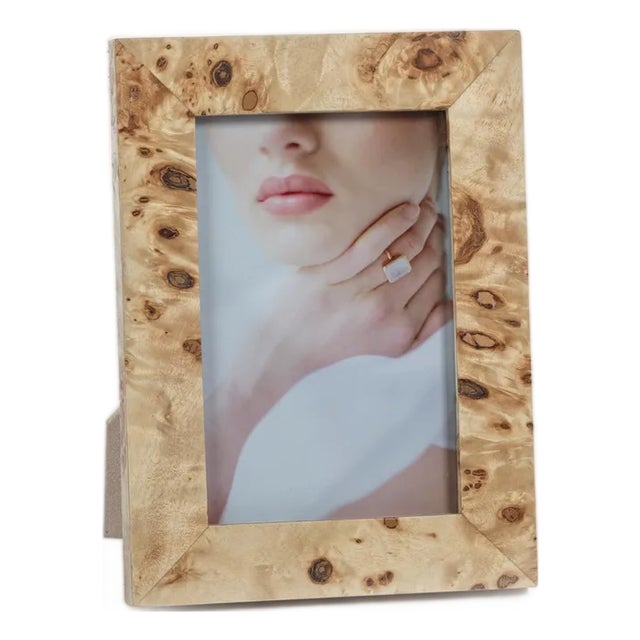 Burlwood Veneer Photo Frame- 4" x 6" For Sale
