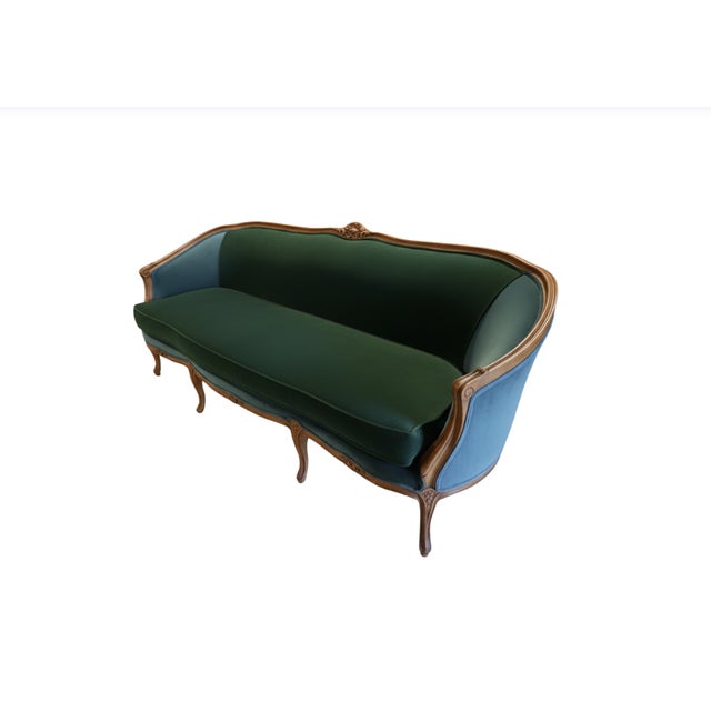 French Provincial Vintage French Provincial Sofa For Sale - Image 3 of 5