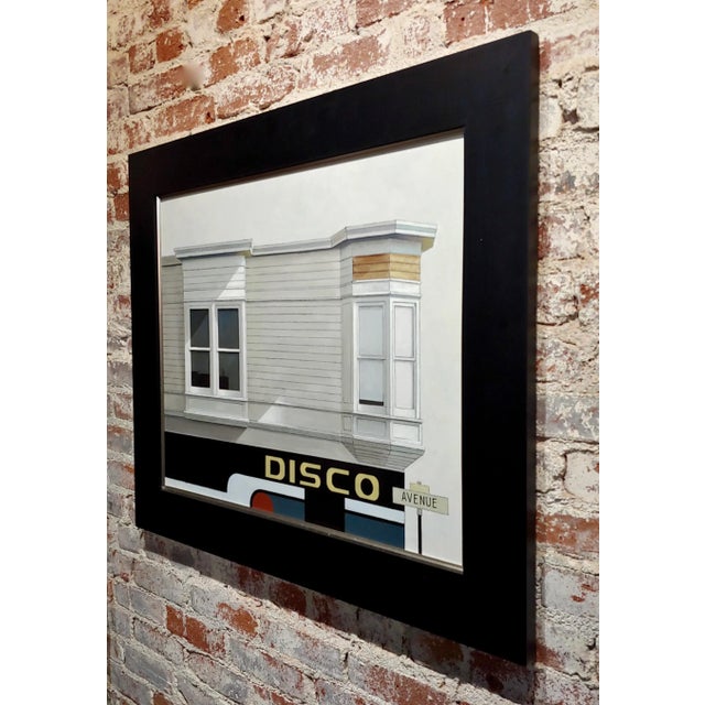 Eggshell Sergon - Disco Avenue - Oil Painting on Canvas For Sale - Image 8 of 10