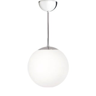 Artcraft Chrome Glob Ceiling Lamp in Brass and Glass from Konsthantverk For Sale
