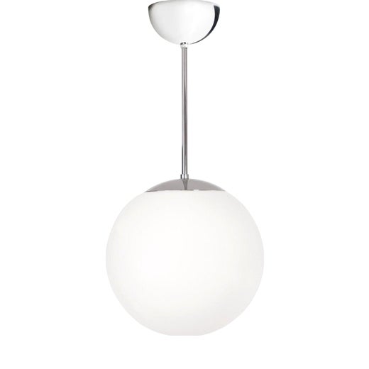 Artcraft Chrome Glob Ceiling Lamp in Brass and Glass from Konsthantverk For Sale