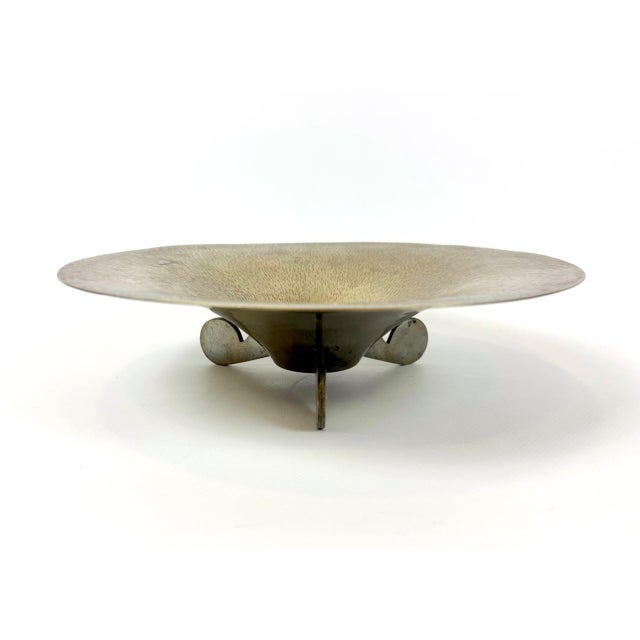 Mid-Century Modern Vintage Bauhaus Silver-Plated Bowl, 1930s For Sale - Image 3 of 12