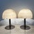 A very rare and stunning mid -century Murano glass mushroom table lamp by Barovier& Toso, Italy, circa 1960s. Socket: one...