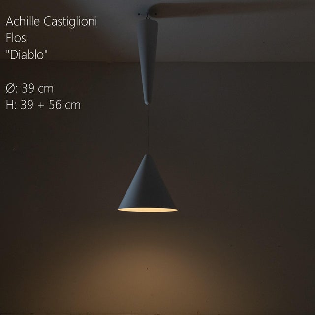 1970s Diablo Pendant Lamp by Achille and Piergiacomo Castiglioni for Flos, 1970s For Sale - Image 5 of 11