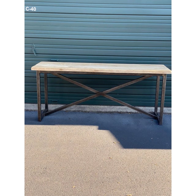 Timothy Oulton Old Wood & Metal Console For Sale - Image 12 of 12