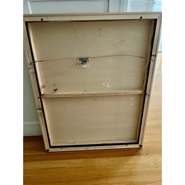 Wood Flower Abstraction, Painting on Wood For Sale - Image 7 of 8