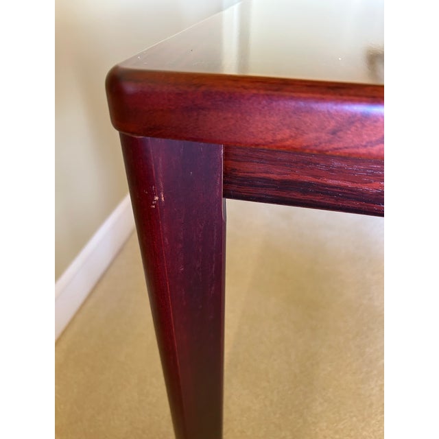 Brown 1960s Danish Modern Rosewood Console / Buffet Table – Made in Denmark For Sale - Image 8 of 9