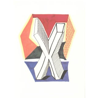 1991 'X' From 'Hockney's Alphabet' by David Hockney For Sale