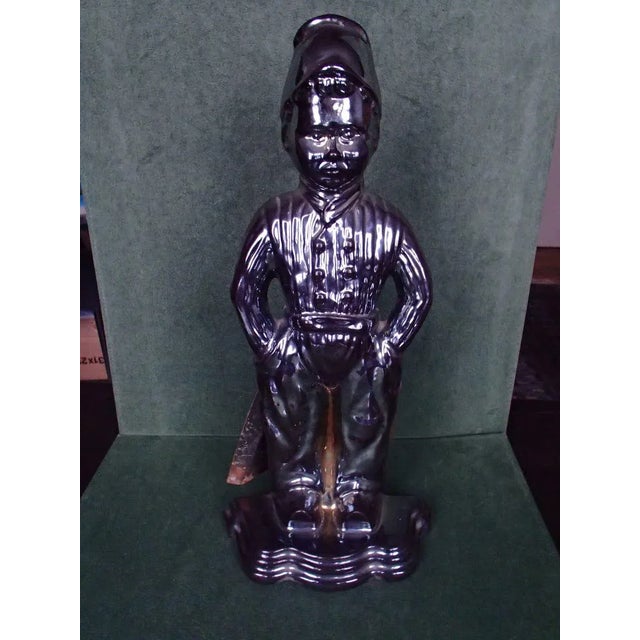 Art Deco Fireplace Set in the Shape of a Dutchman, 1940s, Set of 4 For Sale - Image 10 of 18