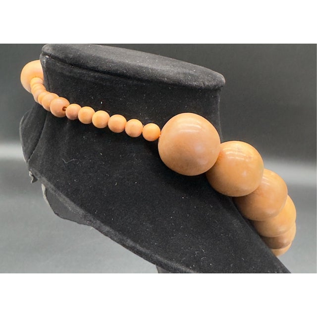 Plastic 1930s African Copal Faux Amber Trade Bead Necklace and Bracelet Set, Brown. For Sale - Image 7 of 18