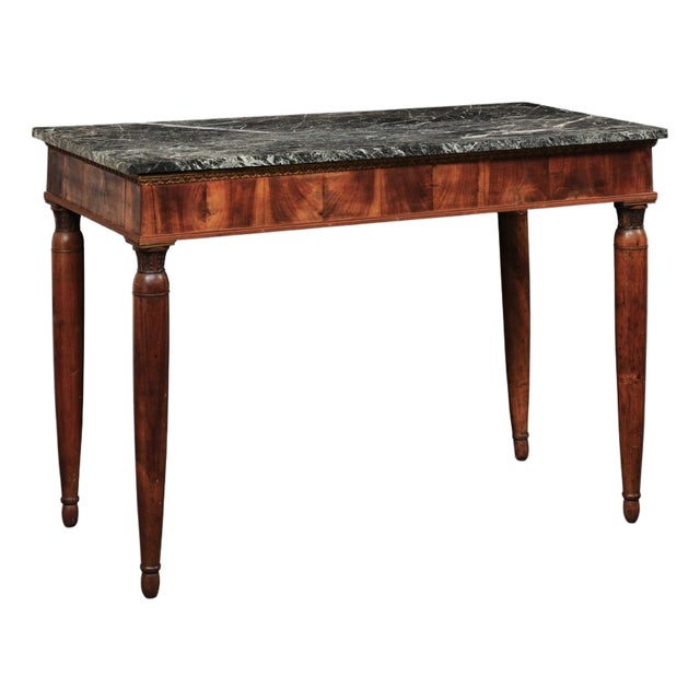 Early 19th C. French Marble Top Console For Sale