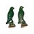 Beautiful pair of parrots, 100+ years old, no maker's mark, Chinese export; each parrot differs slightly as they are...